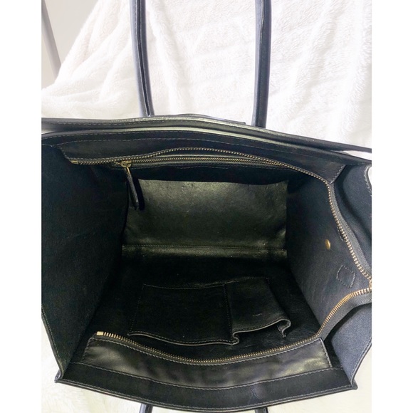 Celine Mini Luggage Tote Black & White - Picture 6 of 8